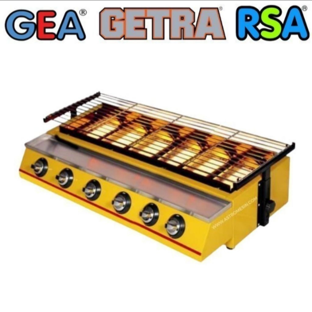 BATAM - GETRA ETK233 ETK 233 kompor gas panggangan bakar bbq 6 tungku burner