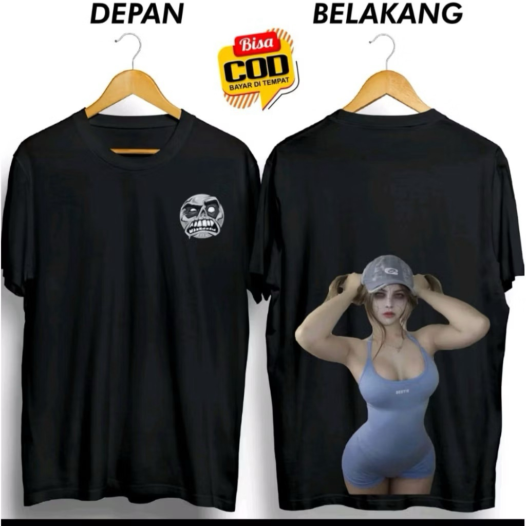 KAOS DISTRO HANTU KUNTILANAK CEWE SEKSI DTF
