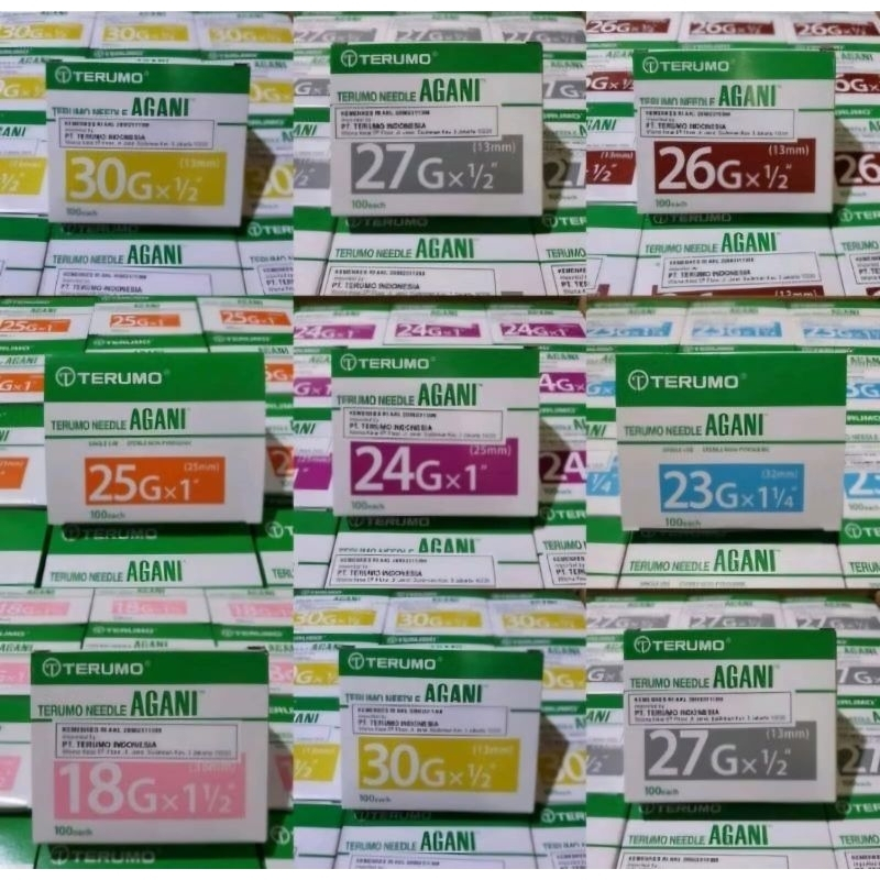 Nald terumo agani nomor 23G, 24G, 25G