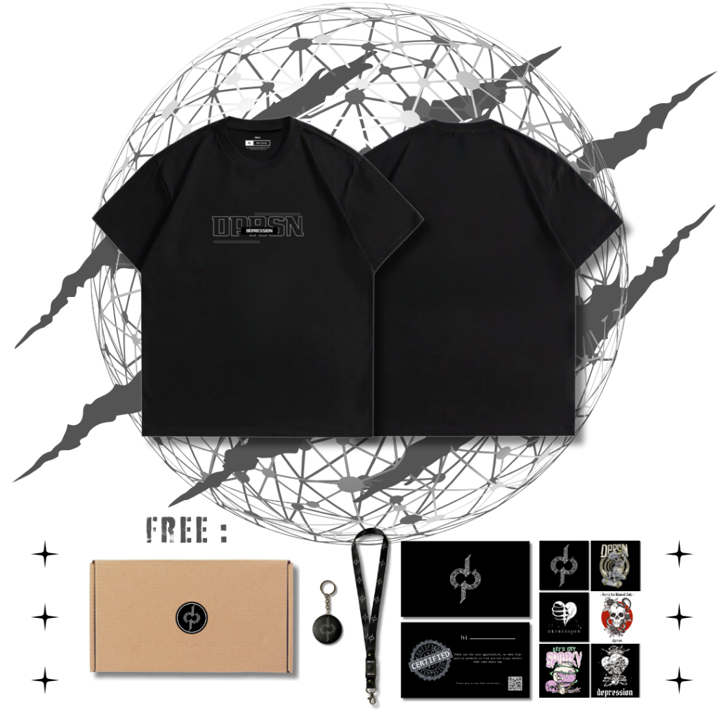 Kaos DEPRESSION Hitam I DPRSN