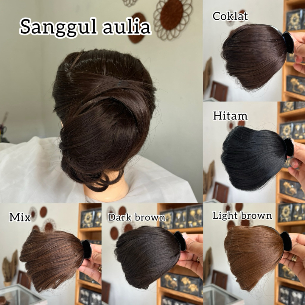 sanggul aulia simple / sanggul modern / sanggul praktis