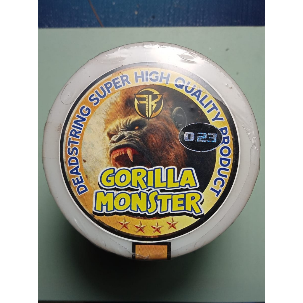 Gelasan Matot Gorilla Monster 6000 Yard Bahan Abu Klos Gading 0.23 – Senar Layangan Kuat Aduan Premi