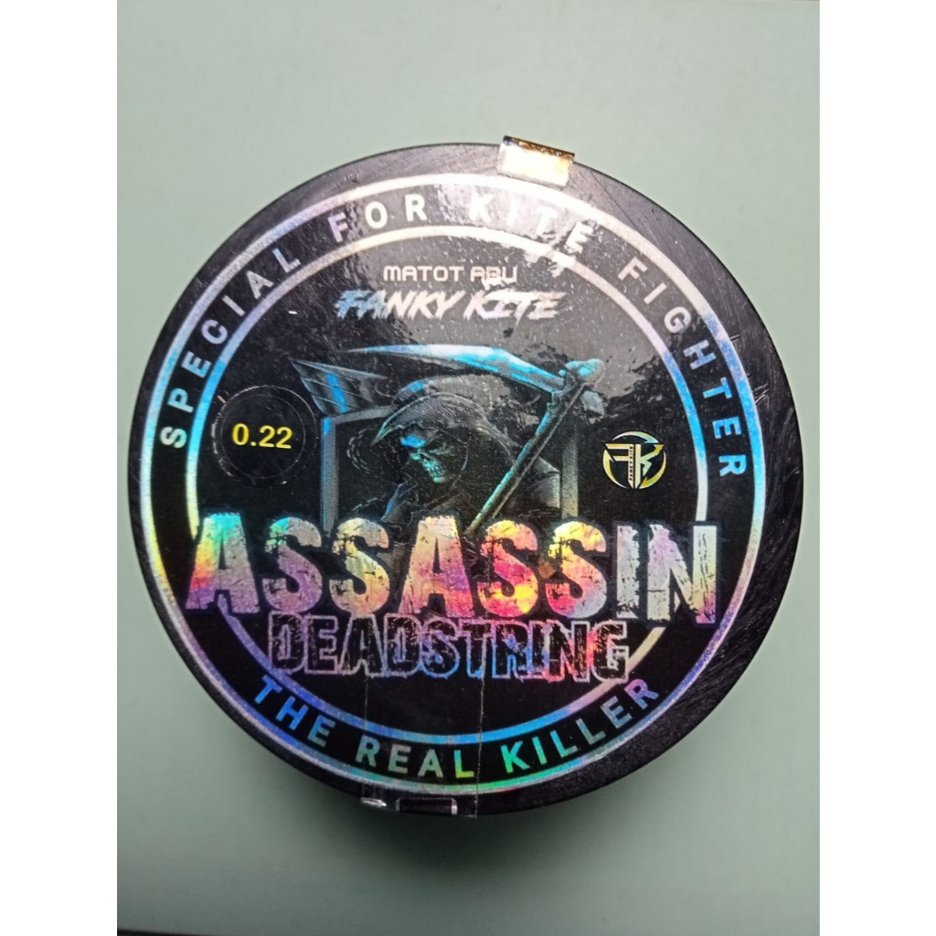 Gelasan Matot Assassin 3000 Yard Bahan Abu Gold Klos Gading 0.22 – Senar Layangan Kuat Aduan Premium