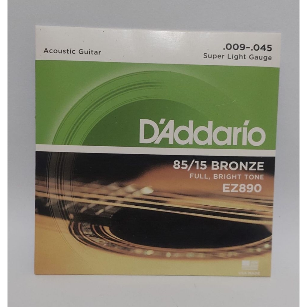Original Senar Gitar Akustic D'ADDARIO EZ890 Import Ukuran 009 - Senar Gitar D'addario Ez890 Import