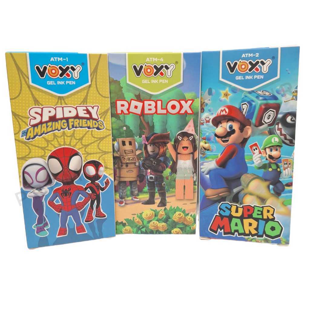 1 Kotak isi 12 Pcs Pena Gel Ink Pen VOXY Karakter / Pena Gel Ink Pen VOXY