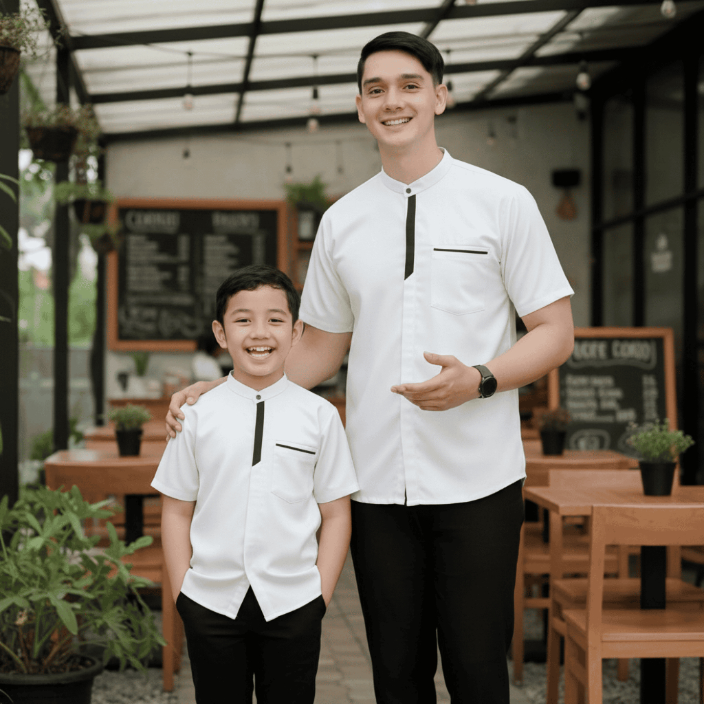 Baju Koko Pria Dewasa Kemko 2026 Lengan Panjang Pendek Terbaru Kaos Kerah Batik Jumbo Hari Raya Keki