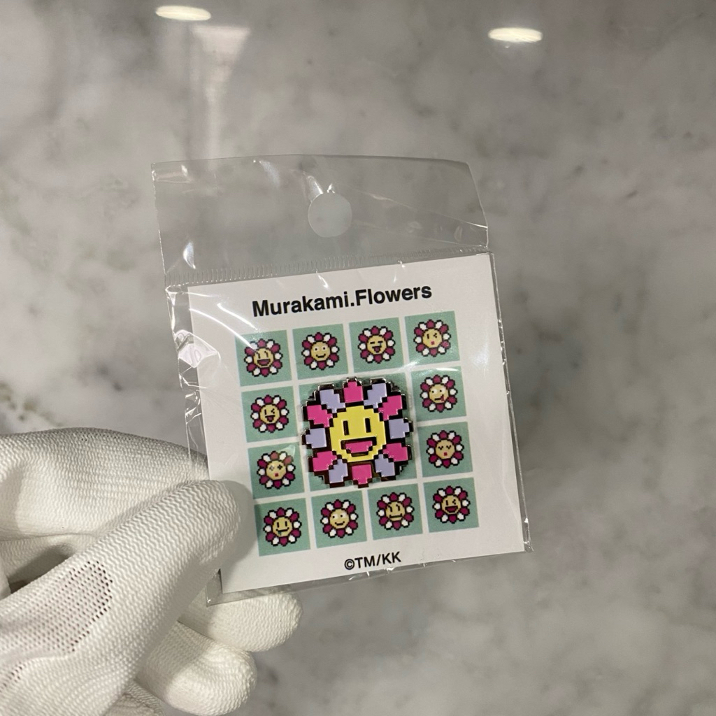Takashi Murakami Pixelated Flower Pin Kaikai Kiki