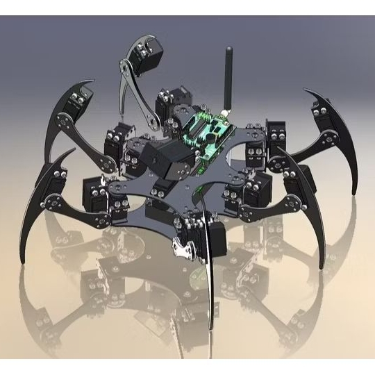 Frame Kaki Hexapod Robot Servo MG995 3D Printed, Femur Coxa Tibia 18 part