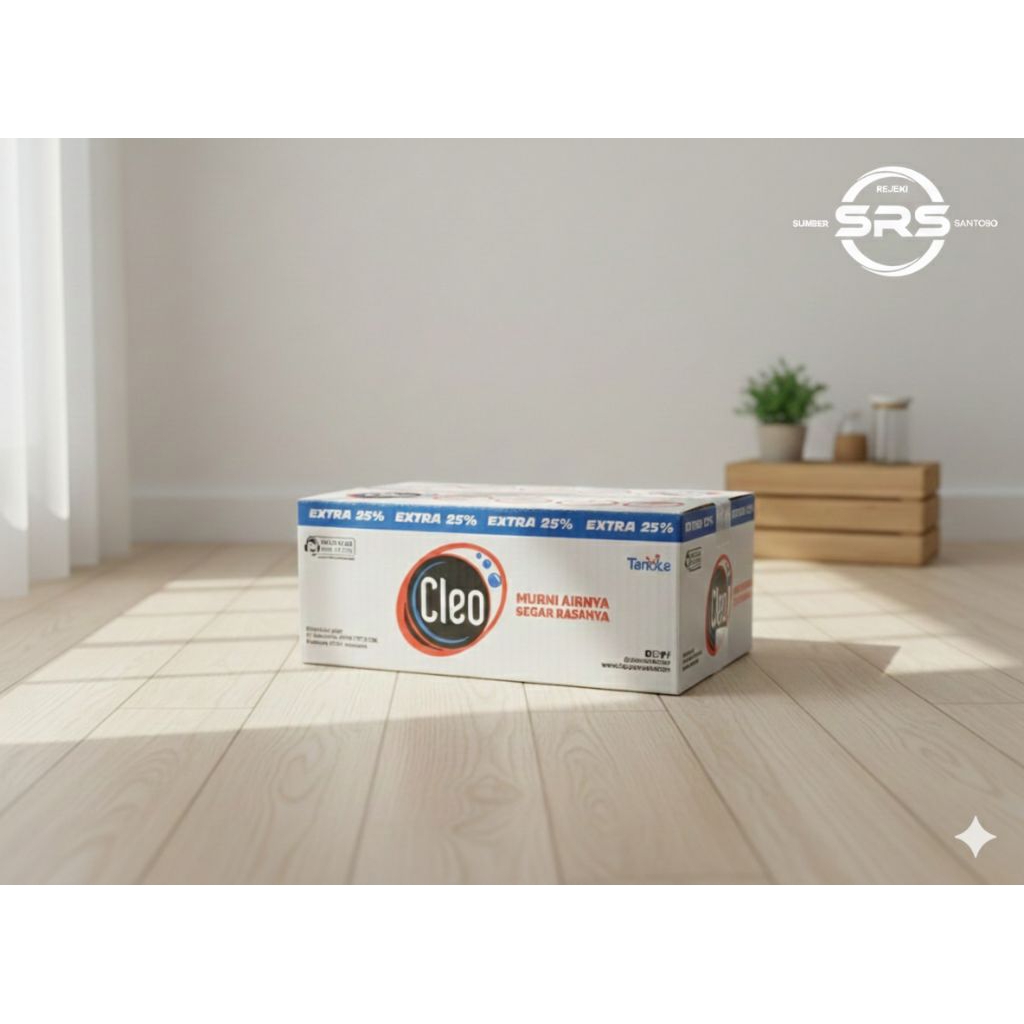Cleo air mineral murni kemasan gelas 120ml isi 40