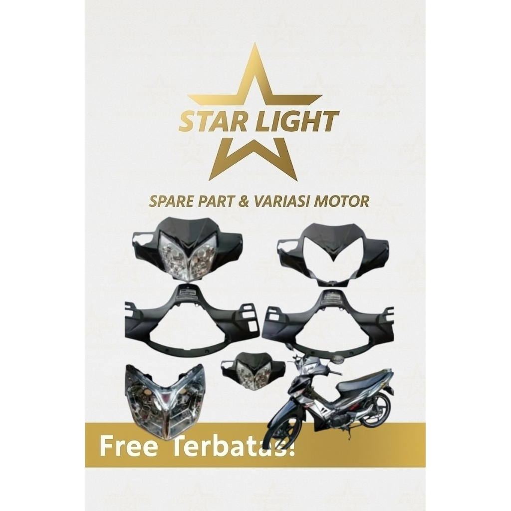 batok lampu supra 125 2007_2013 batok belakang reflecktor lampu depan ring lampu tutup stang