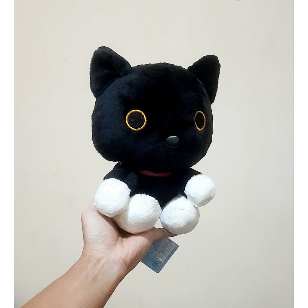 Boneka Black Cat Kutusita Nyanko San X Original Size 20 cm/ Boneka Kucing