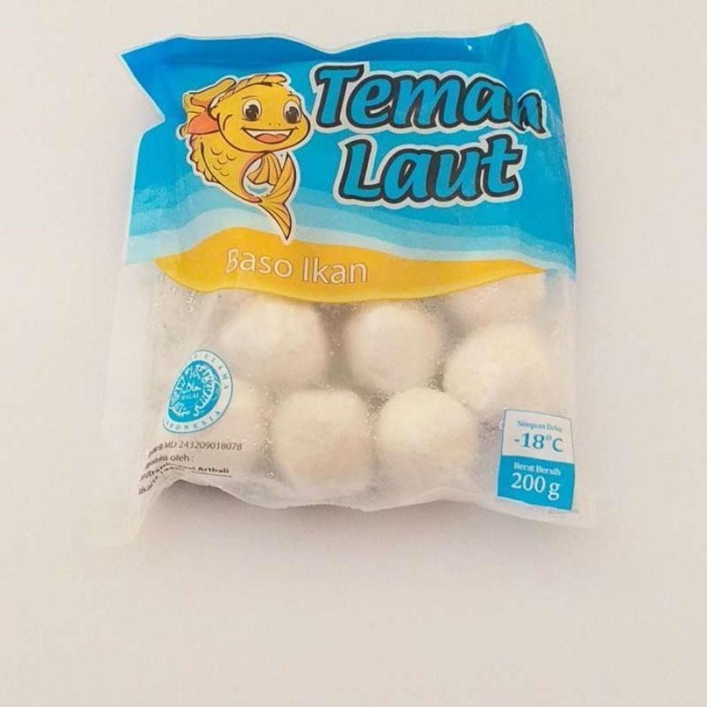 Teman Laut Baso Ikan 200 Gram/Bakso ikan murah/Bakso ikan enak/Bakso ikan teman laut