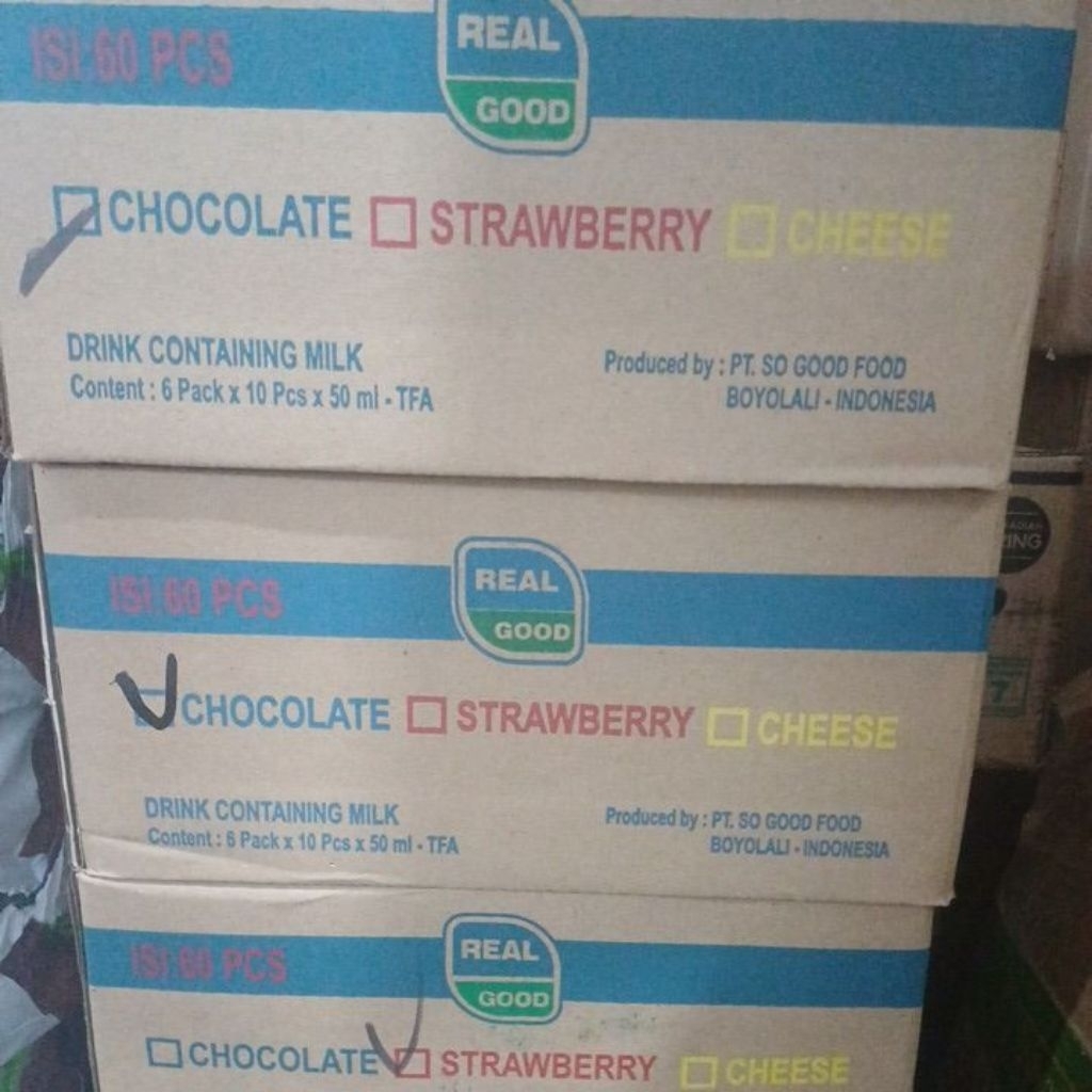 susu bantal real good 1 dus isi 60pcs