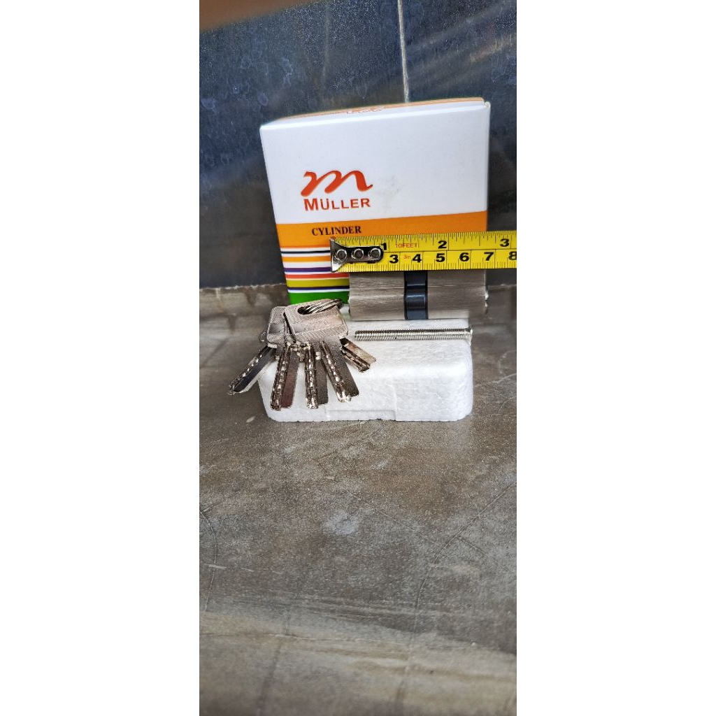 Silinder kunci pintu rumah besar MULLER kode 75160 SN