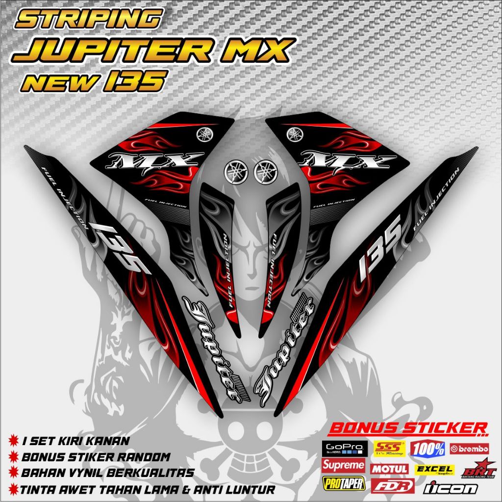 Striping Jupiter MX New 135 Variasi Malaysia Exciter Thailand Setiker Custom YAMAHA Lc 135 / y15zr