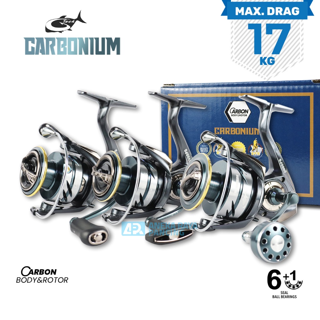 REEL SPINING G-TECH CARBONIUM 2025 1000PG-6000PG I ANEKA RAYA PANCING