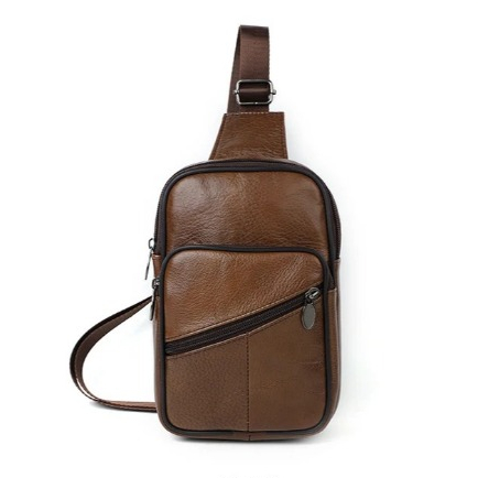 Tas Selempang Kulit pria - Tas Selempang Dada Premium Kualitas Baik Warna Elegan