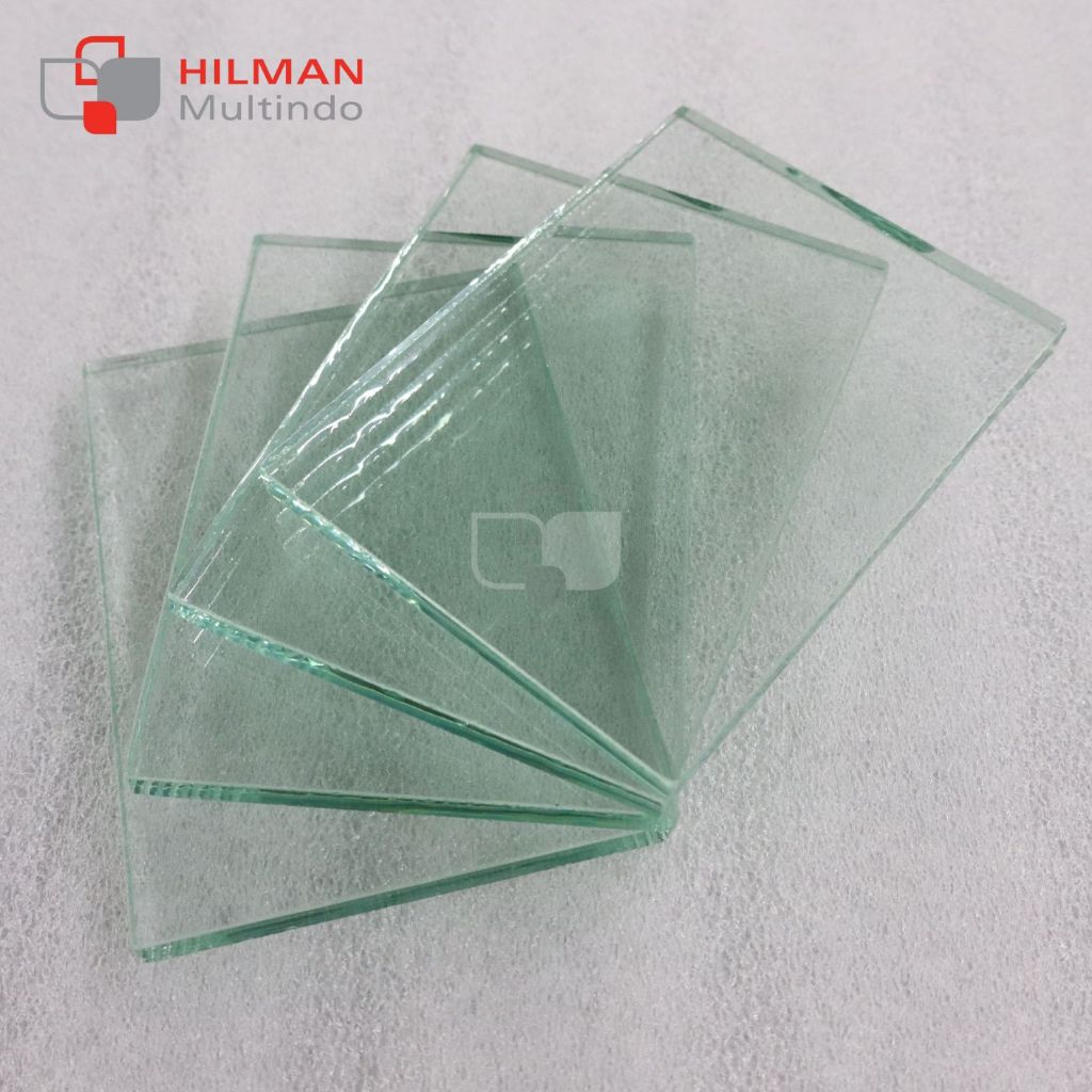 Kaca Bening Polos 20 x 20 cm: Tebal 5 / 6 / 8 / 10 / 12 mm
