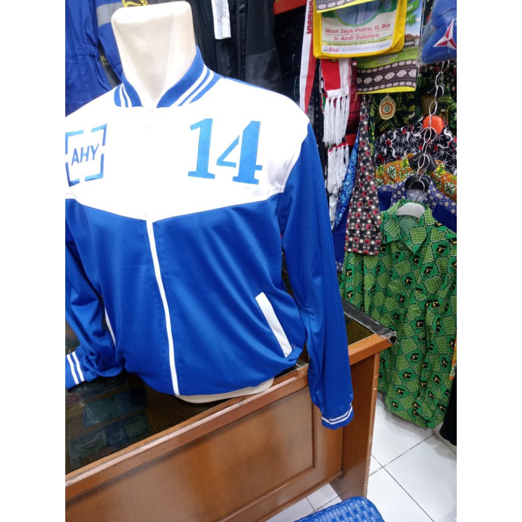 JAKET PARTAI DEMOKRAT BIRU PUTIH