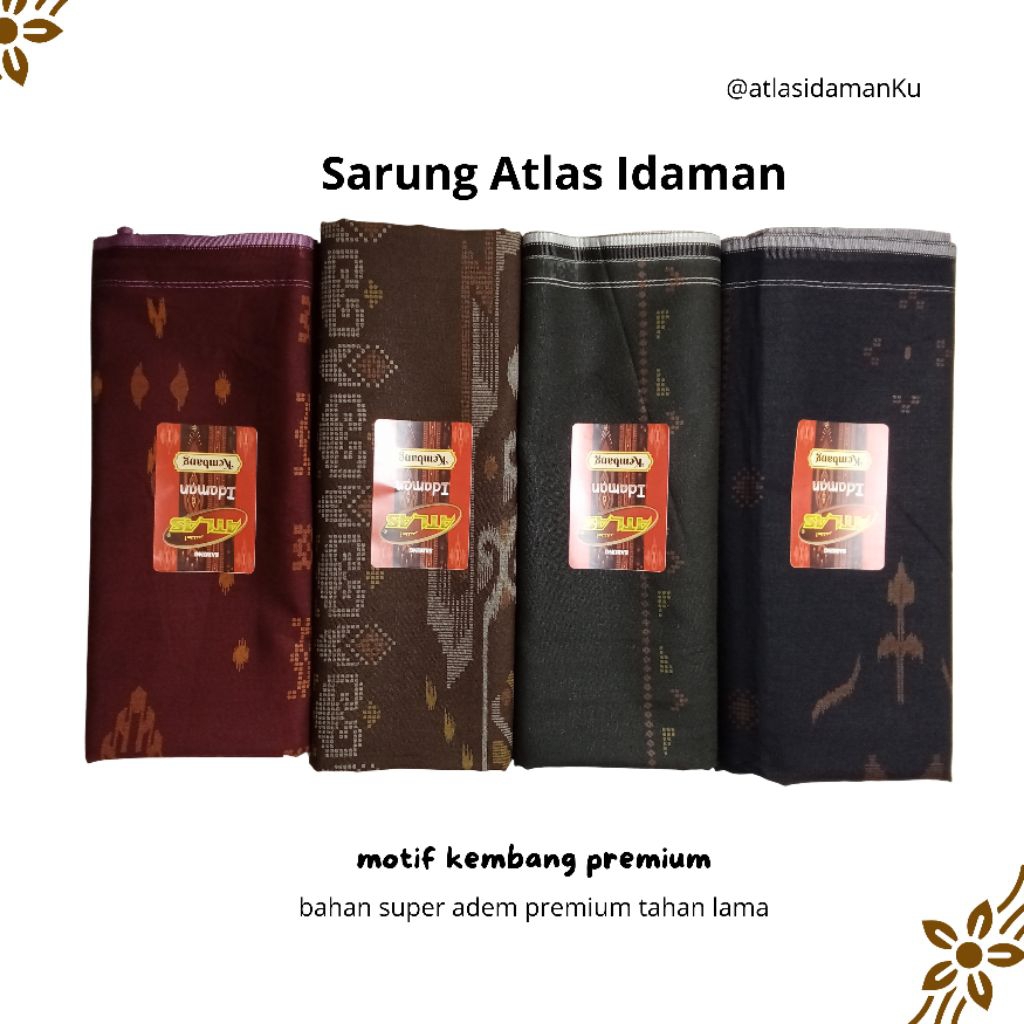 Sarung Atlas Idaman Halus Favorit Basatin