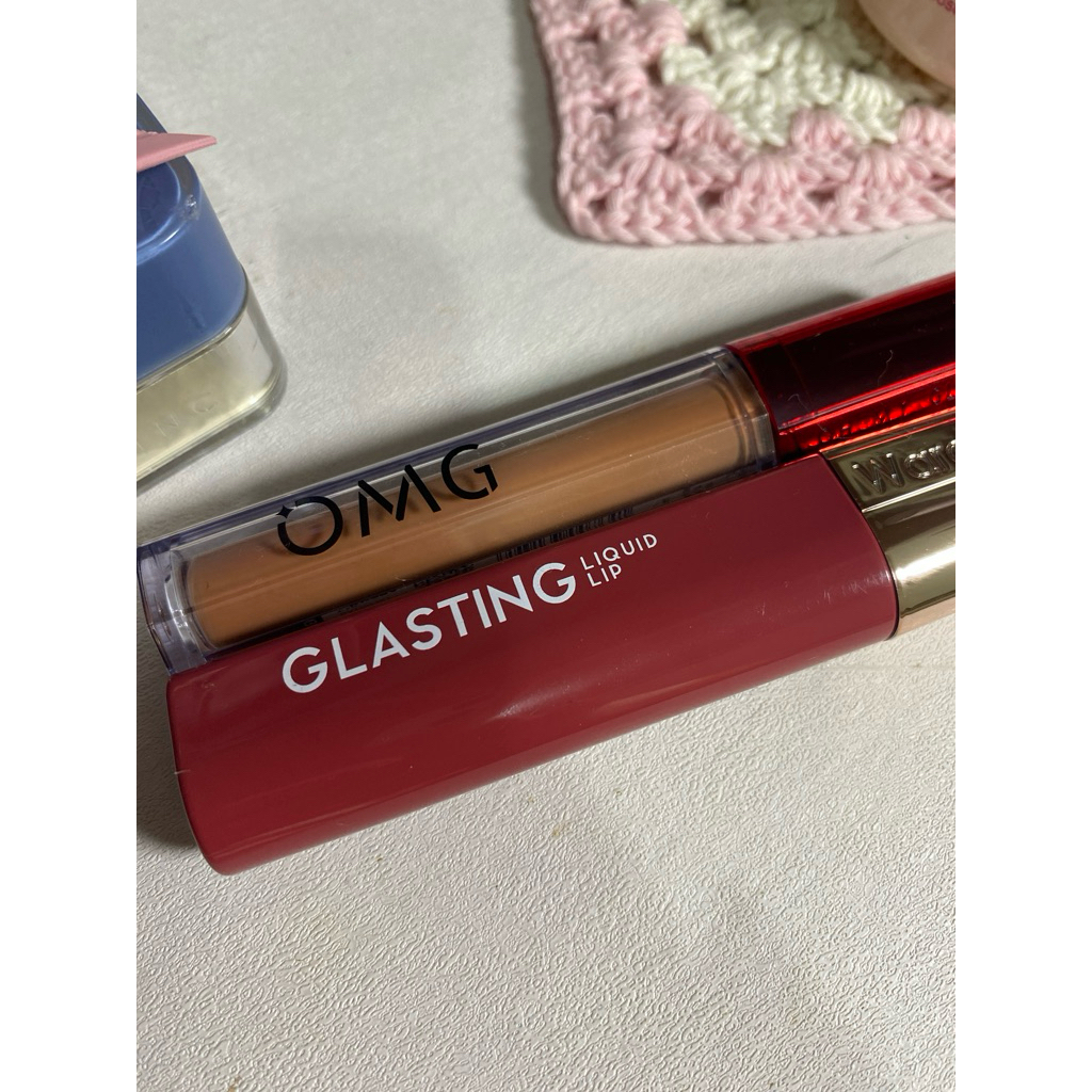 PRELOVED Wardah Glasting No 11 Petal Blush + Bonus lip cream OMG