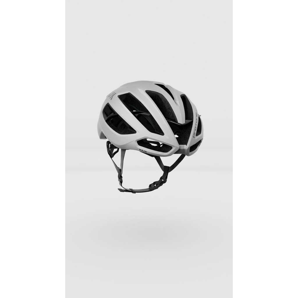 Helmet Kask Protone Icon White White - Helm Sepeda Road Bike Kask Protone White
