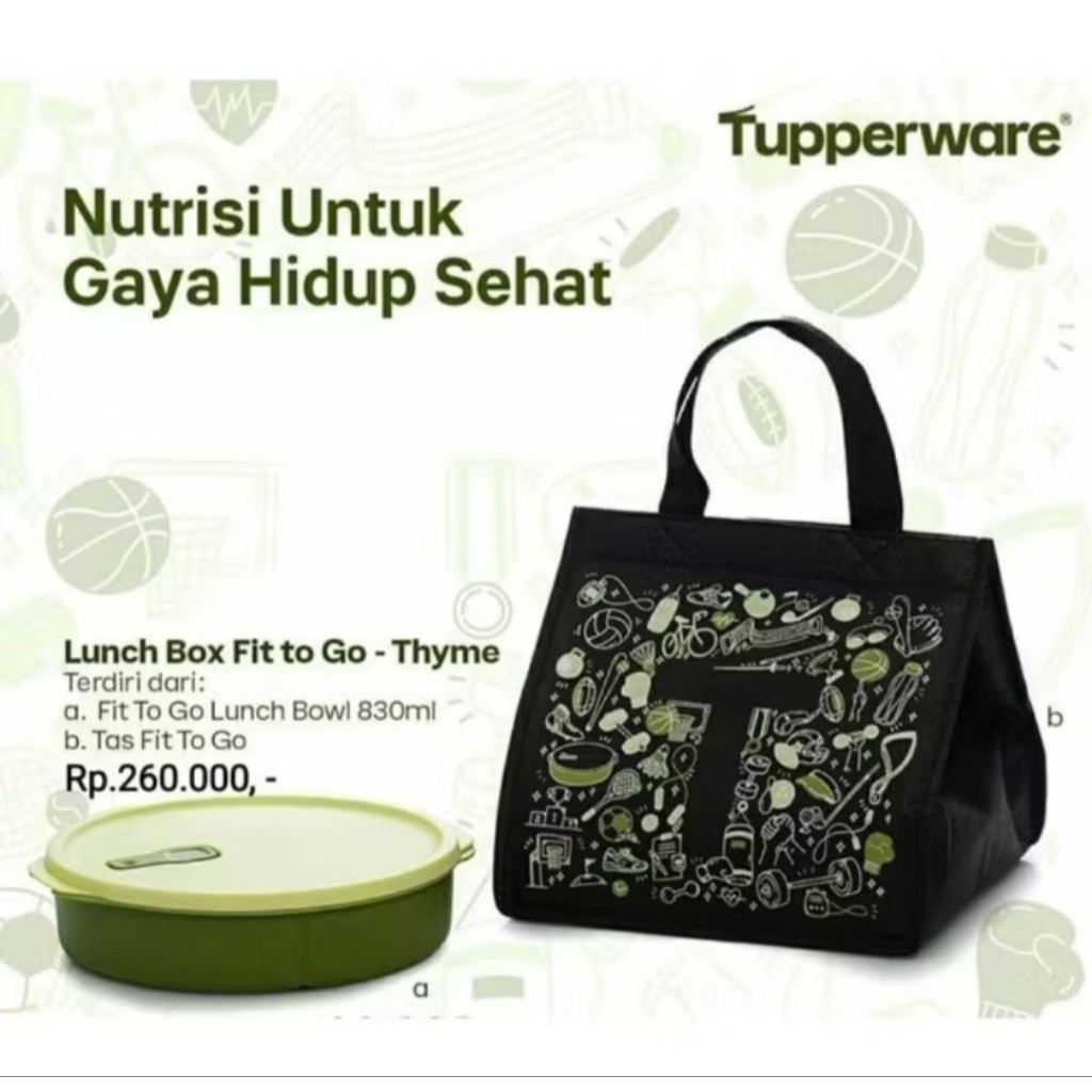 Tupperware Lunch box set  original (NEW)