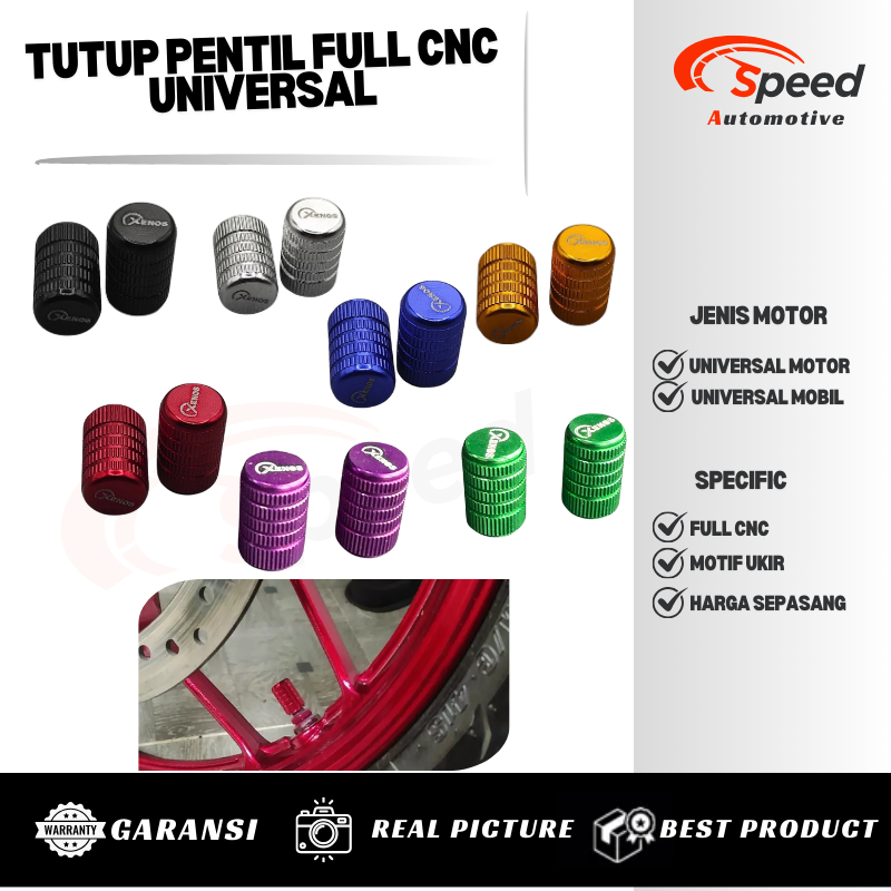 TUTUP PENTIL MOTOR FULL CNC PREMIUM HARGA SEPASANG 2PCS MOTIF UKIR