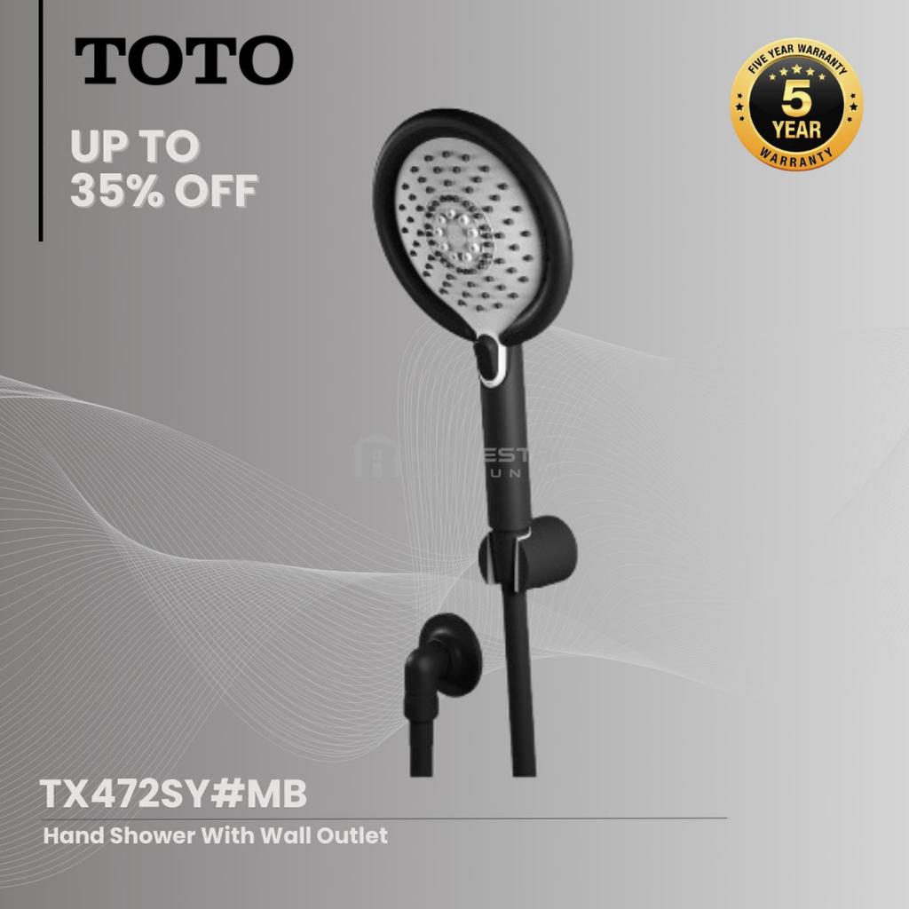 Hand Shower with Wall Outlet TOTO TX472SY#MB Matte Black / TOTO Hand Shower Set with Wall Outlet