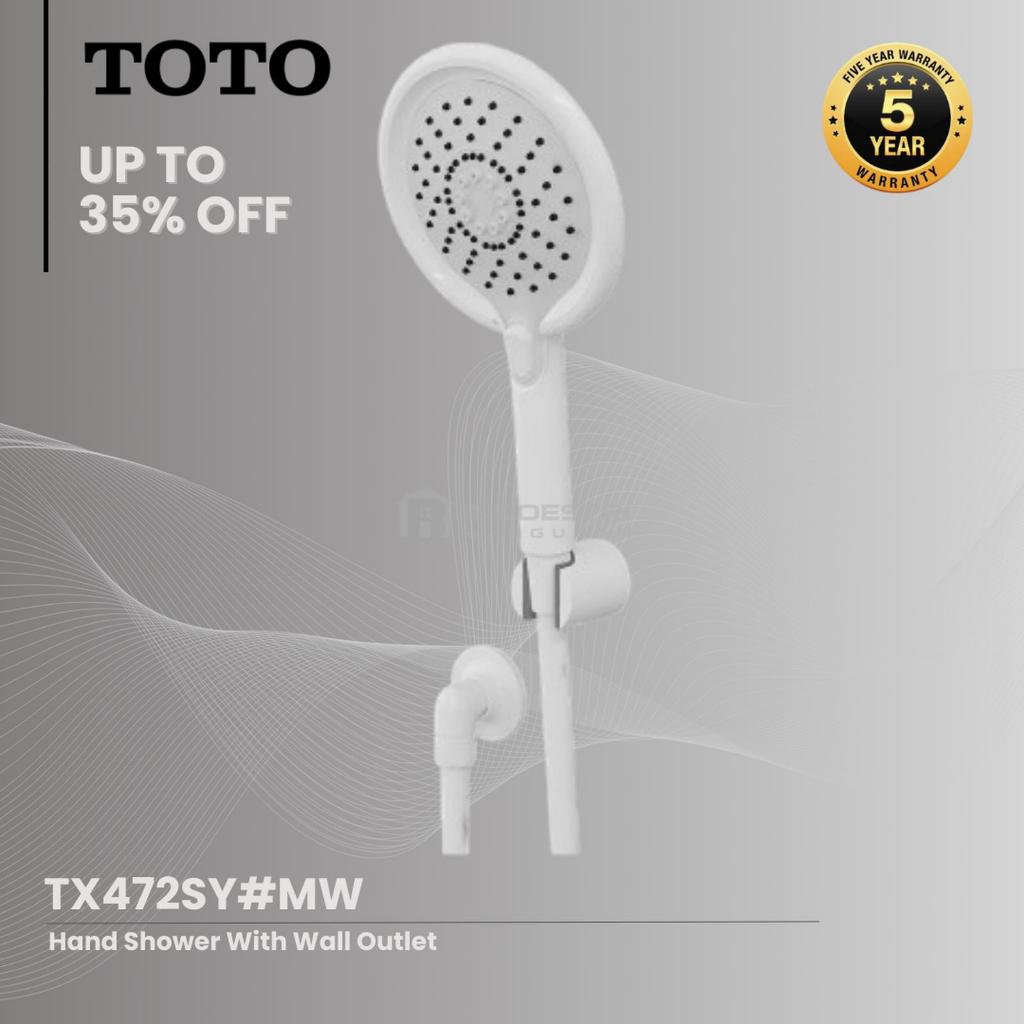 Hand Shower with Wall Outlet TOTO TX472SY#MW Matte White / TOTO Hand Shower Set with Wall Outlet