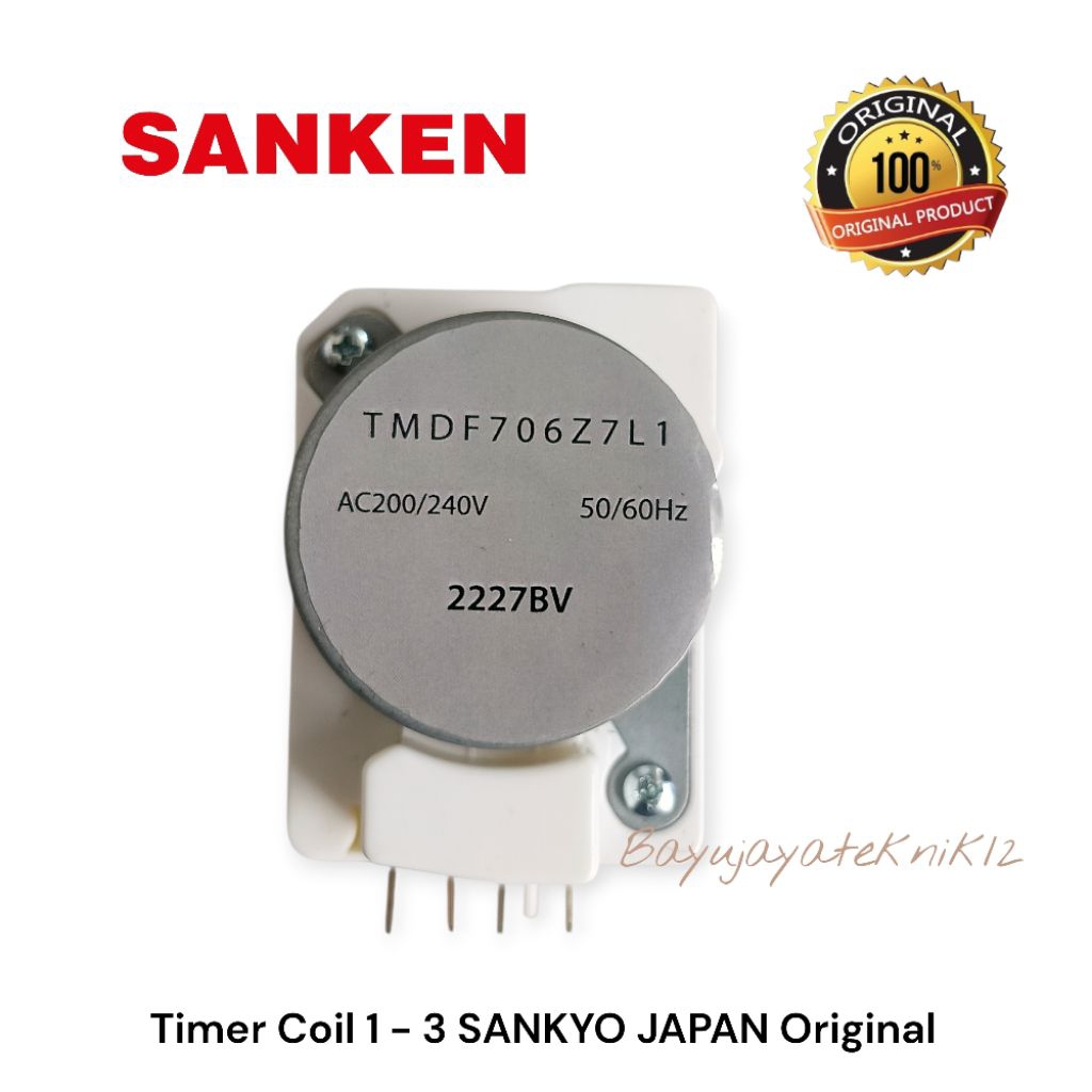 Timer Kulkas 2 Pintu SANKEN Original | Timer Coil 1 3 TMDF706Z7L1