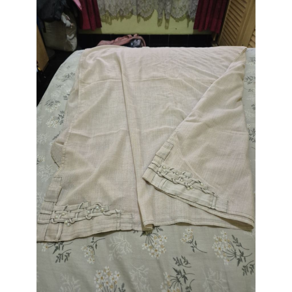 SQUARE LINEN HIJAB PASHMINA SAGE GREEN HIJAU