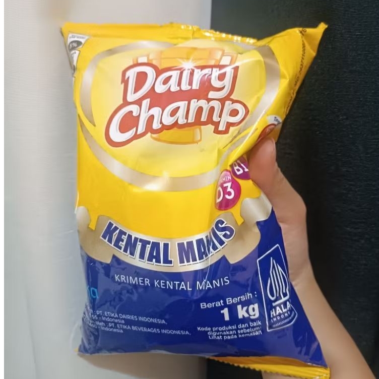 DAIRY CHAMP KENTAL MANIS 1KG, krimer kental manis 1kg