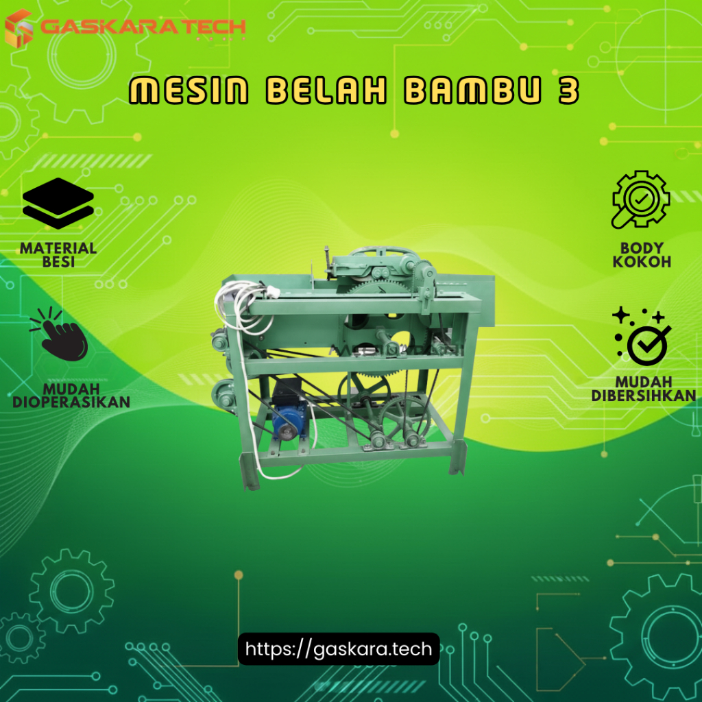 Mesin Pemotong Bambu Gelondongan