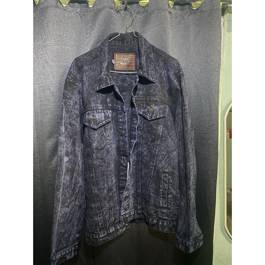 (preloved) Jaket jeans Cowok pria