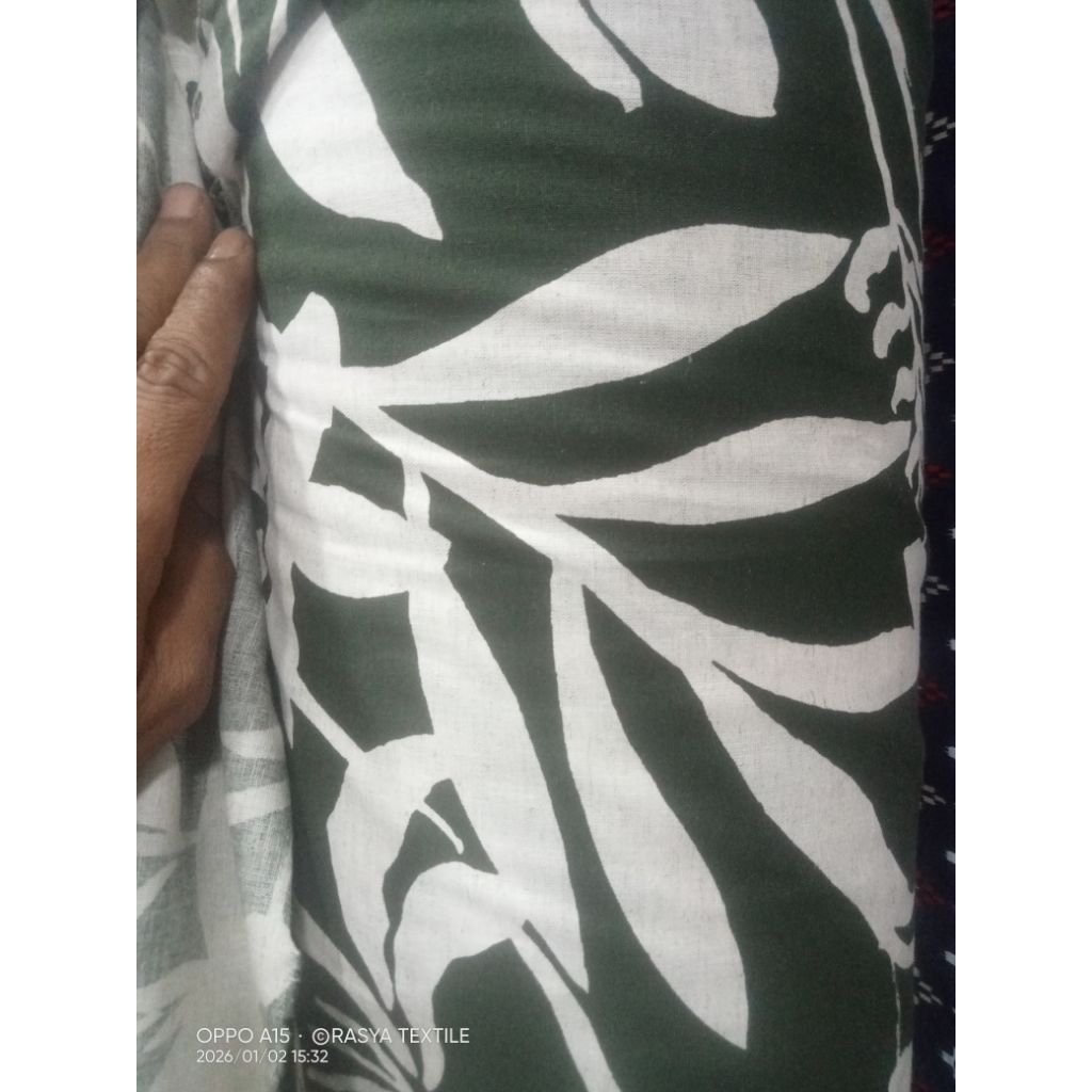kain katun linen premium bahan linen motif bahan kain linen motif kembang bahan kain linen motif met
