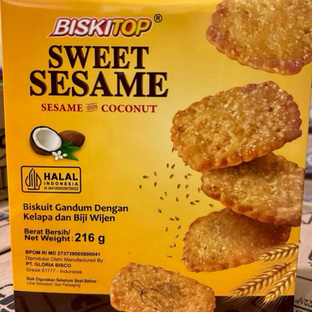 Biskitop sweet sesame 216gr