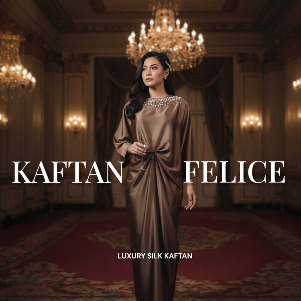Kaftan FELICE Armany Silk Grade A Exclusive By Ayjona Store