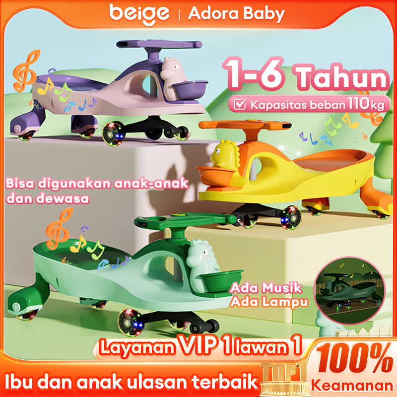 YOYO CAR Mobil Dorong Anak Mainan Ride Ada Musik Dan Lampu Duduk Mobil Mobilan Anak Dorong