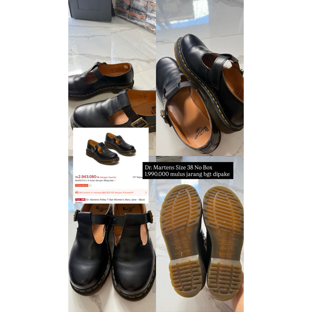 Preloved Dr. Martens Polley T-Bar Size 38