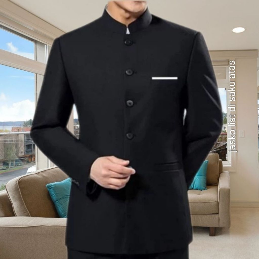 Bescap pengantin jas mandarin/jas koko/jas sanghai/jas muslim