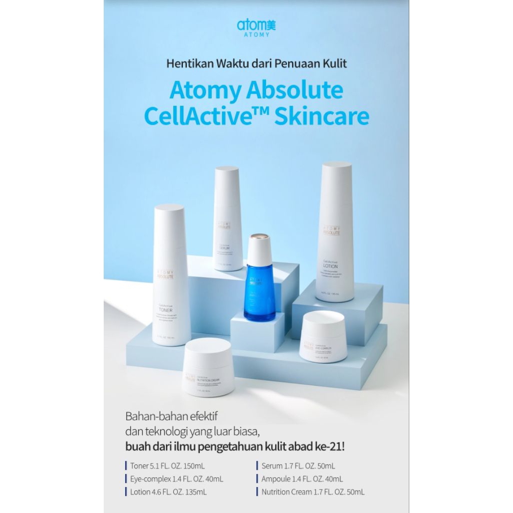 Atomy ready stok Absolute CELLACTIVE SKINCARE SET