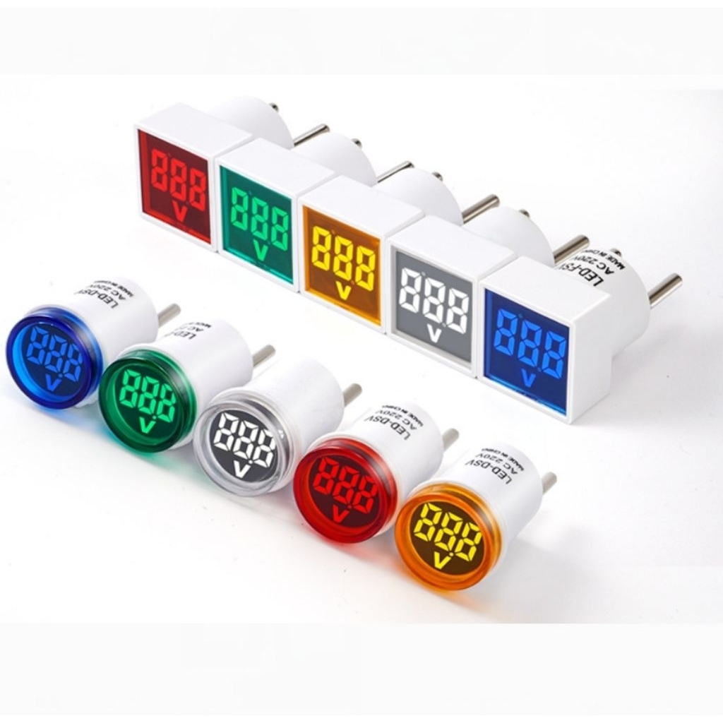Voltmeter Colok AC 220v / Volt Meter Digital Alat Pengukur Voltase Tegangan Listrik Digital AC 220v