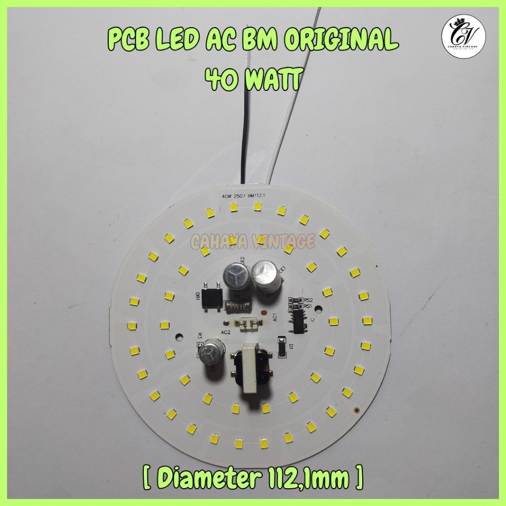 PCB Lampu LED AC 40 WATT BM ORIGINAL MESIN LAMPU