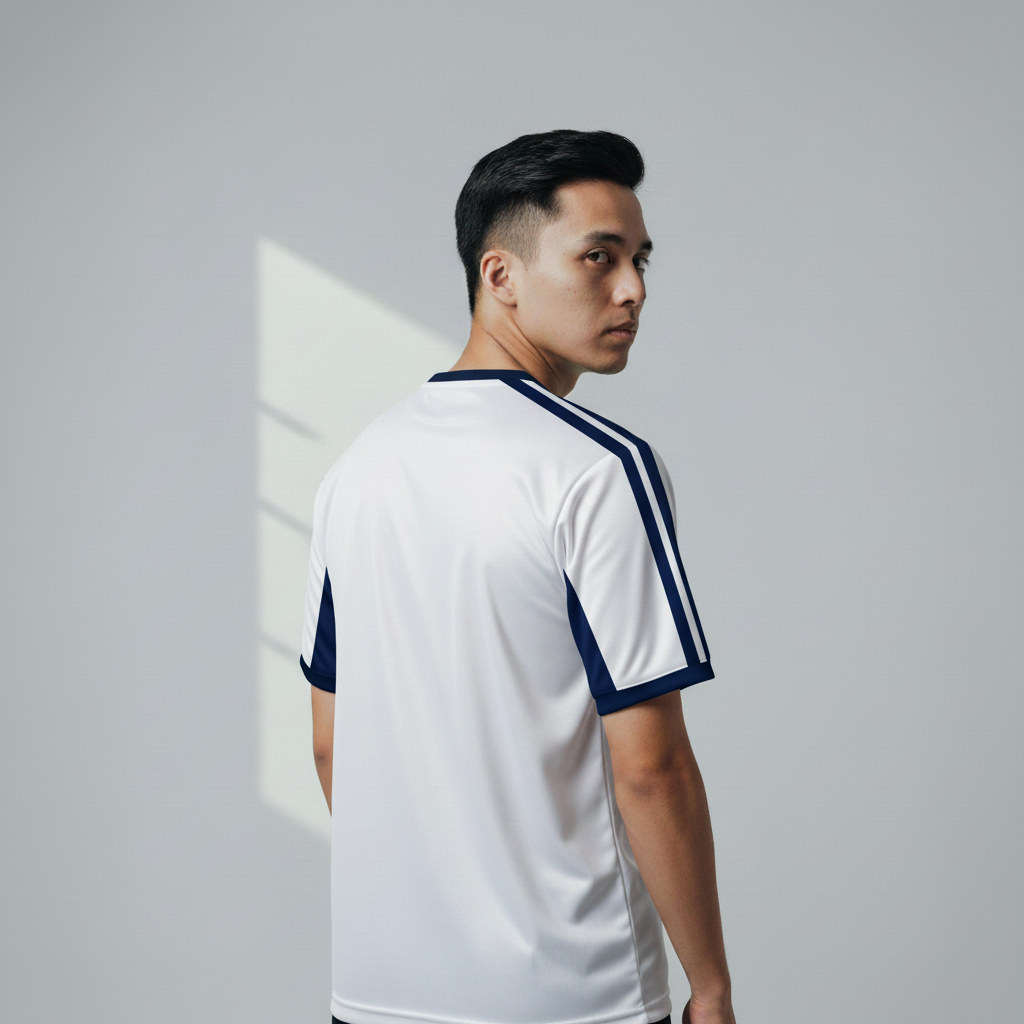 ATHLETIC SPORTWEAR - Jersey Vintage Bola Fantasy Real Madrid Home 2000-01 Fullprinting Casual - Atas