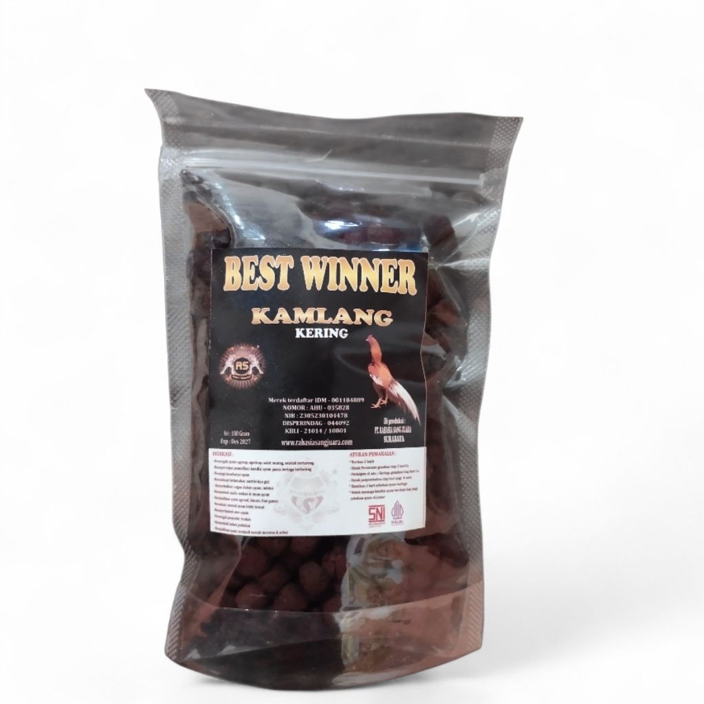 Kamlang Kering Jamu Ayam Nafas Panjang Tubuh Merah Merona Tahan Pukul 100gr