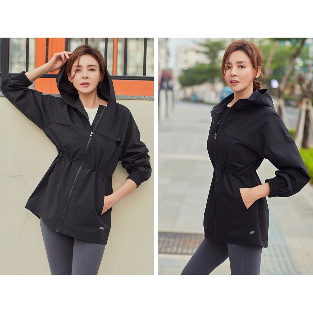 [Minnetica] STL Flap Hoodie Match Up Woven / Jaket STL Hoodie Wanita