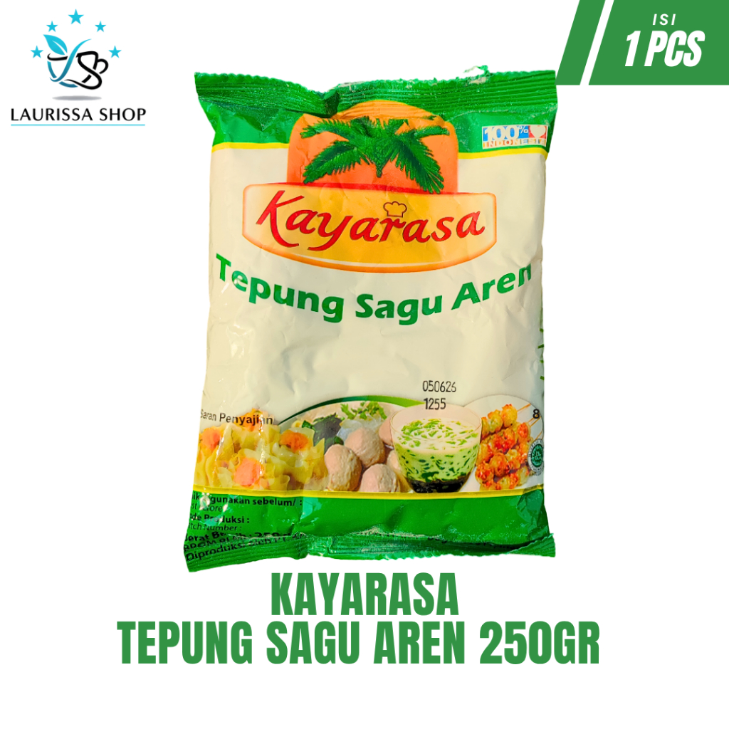 Tepung Sagu Aren Kayarasa 250gr | Sagu Asli Serbaguna (Satuan 4 pcs)