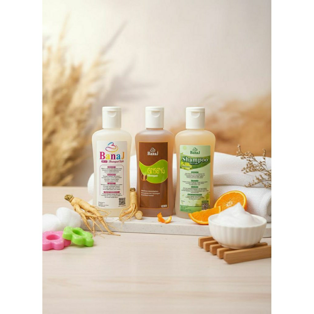 SHAMPO BANAJ | SHAMPO KIDS BANAJ | SHAMPO JERUK BANAJ | SHAMPO GINGSENG BANAJ