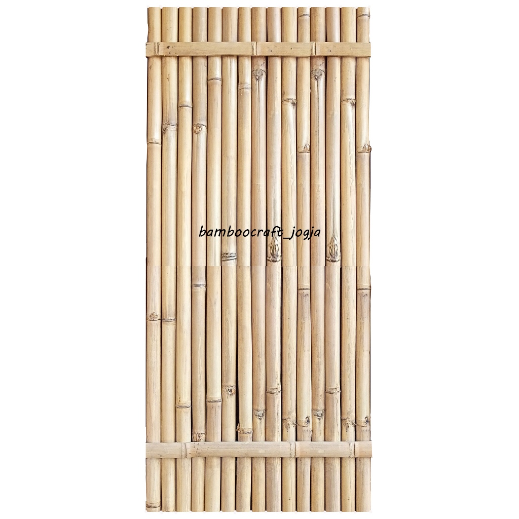 pagar bambu utuh apus 100 x 200 cm
